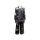 ENSEMBLE VALENTINO PANTHERE VESTE & PANTALON NB2AB06S3BE 36 S EN SOIE NOIR 1790€