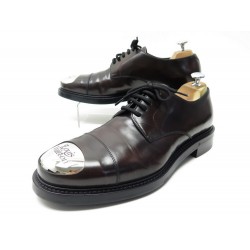 CHAUSSURES LOUIS VUITTON VOLTAIRE DERBY EN CUIR MARRON MOKA 45 45.5 SHOES 970€