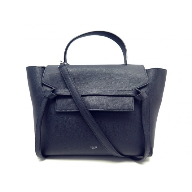 NEUF SAC A MAIN CELINE BELT MICRO BANDOULIERE CUIR GRAINE LEATHER HAND BAG 1850€