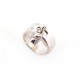 BAGUE HERMES NEW KELLY T53 CADENAS EN OR BLANC 18K ET DIAMANTS WHITE GOLD RING