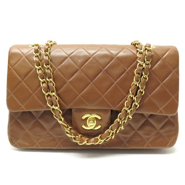 SAC A MAIN CHANEL CLASSIQUE TIMELESS MEDIUM BANDOULIERE CUIR MARRON BAG 8990€