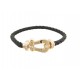 NEUF BRACELET FRED FORCE 10 MANILLE EN OR ROSE 18K & DIAMANTS 3700 