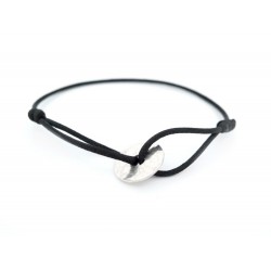 BRACELET DINH VAN CORDON PI CHINOIS MARTELE PM EN ARGENT 925 NOIR SILVER 280€