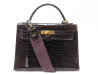 sac a main hermes kelly sellier 32 en cuir