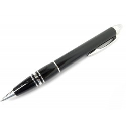 STYLO BILLE MONTBLANC STARWALKER 8486 RESINE NOIR PLATINUM NEW BALL PEN 520€