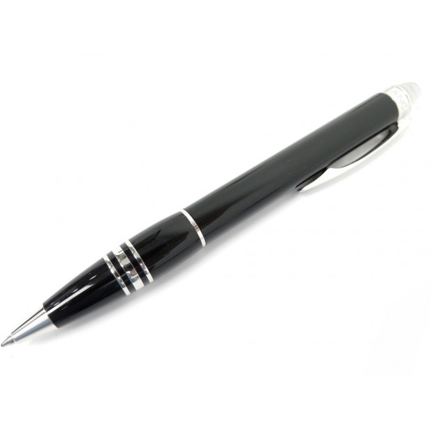 STYLO BILLE MONTBLANC STARWALKER 8486 RESINE NOIR PLATINUM NEW BALL PEN 520€