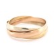 VINTAGE BRACELET CARTIER TRINITY TGM 3 OR JAUNE ROSE ET BLANC 103GR GOLD 15600€