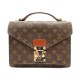 VINTAGE SAC A MAIN LOUIS VUITTON MONCEAU EN TOILE MONOGRAM PURSE HANBAG 1960€