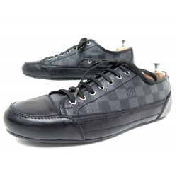 CHAUSSURES LOUIS VUITTON MATCH-UP DAMIER GRAPHITE 8 42 BASKETS SNEAKERS 570€