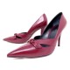 NEUF CHAUSSURES CELINE ARROW 39 ESCARPINS 326923COYC CUIR BORDEAUX SHOES 750€