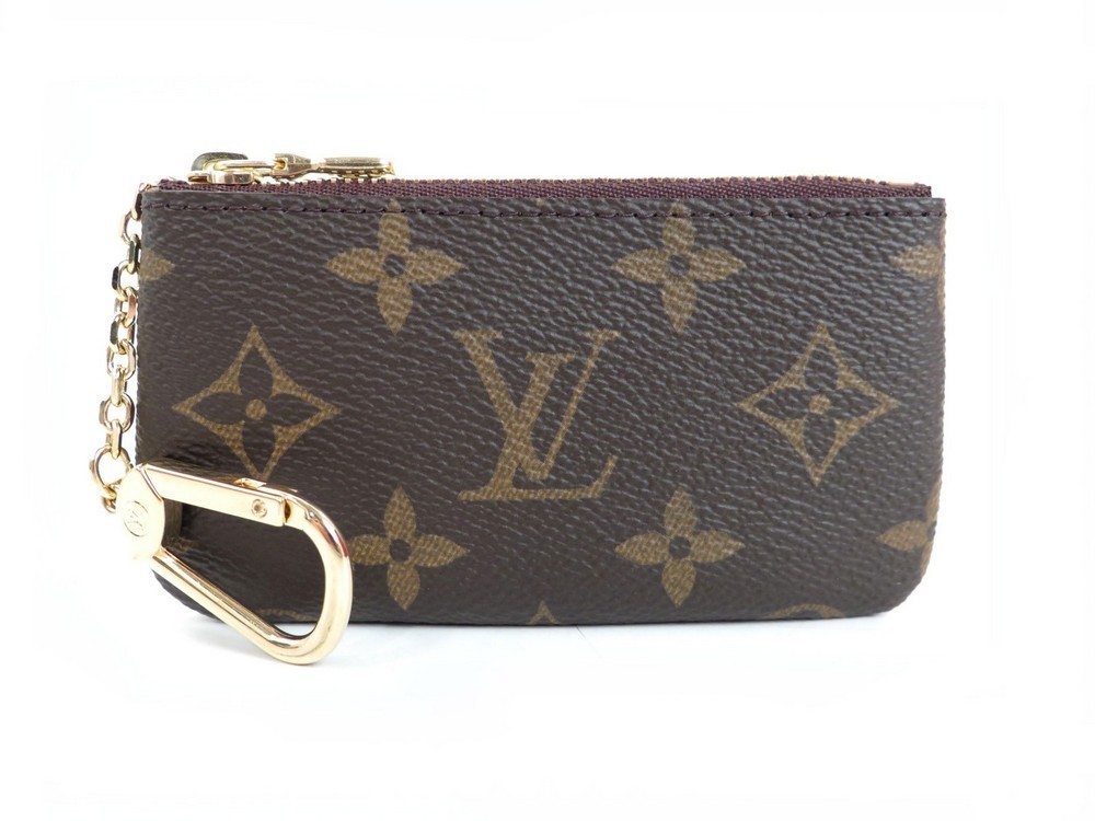 Louis Vuitton Pochette Cle Monogram Red in Taurillon Leather with  Tone-on-Tone - US