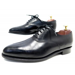 CHAUSSURES JOHN LOBB GARNIER RICHELIEU 7.5 41.5 EN CUIR NOIR LEATHER SHOES 1600€