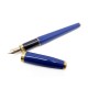 STYLO PLUME ST DUPONT FIDELIO A PISTON EN LAQUE BLEUE OCEAN FOUNTAIN PEN + ECRIN