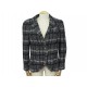 VESTE CHANEL GILET BOUTONS LOGO CC L 42 EN TWEED DE LAINE NOIR ET BLANC 6960€