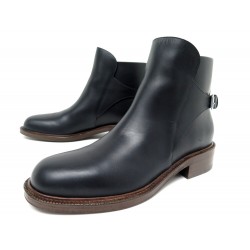 NEUF CHAUSSURES BOTTINES CELINE 313513CIBC JODHPUR 38 CUIR NOIR BOOTS SHOES 850€