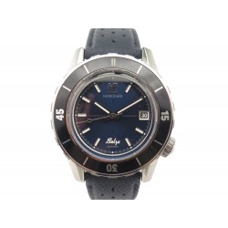 MONTRE MARCH LAB BELZA 40 MM AUTOMATIQUE EN ACIER & CUIR BLEU MARINE WATCH 1295€