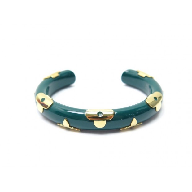 NEUF BRACELET LOUIS VUITTON DAILY JONC MONOGRAM M63117 T16 TG M VERT BANGLE