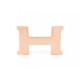 NEUF BOUCLE DE CEINTURE HERMES CONSTANCE H PM METAL ROSE CHAMPAGNE BUCKLE BELT