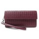 NEUF PORTEFEUILLE BOTTEGA VENETA PORTE MONNAIE EN CUIR BORDEAUX NEW WALLET 790€