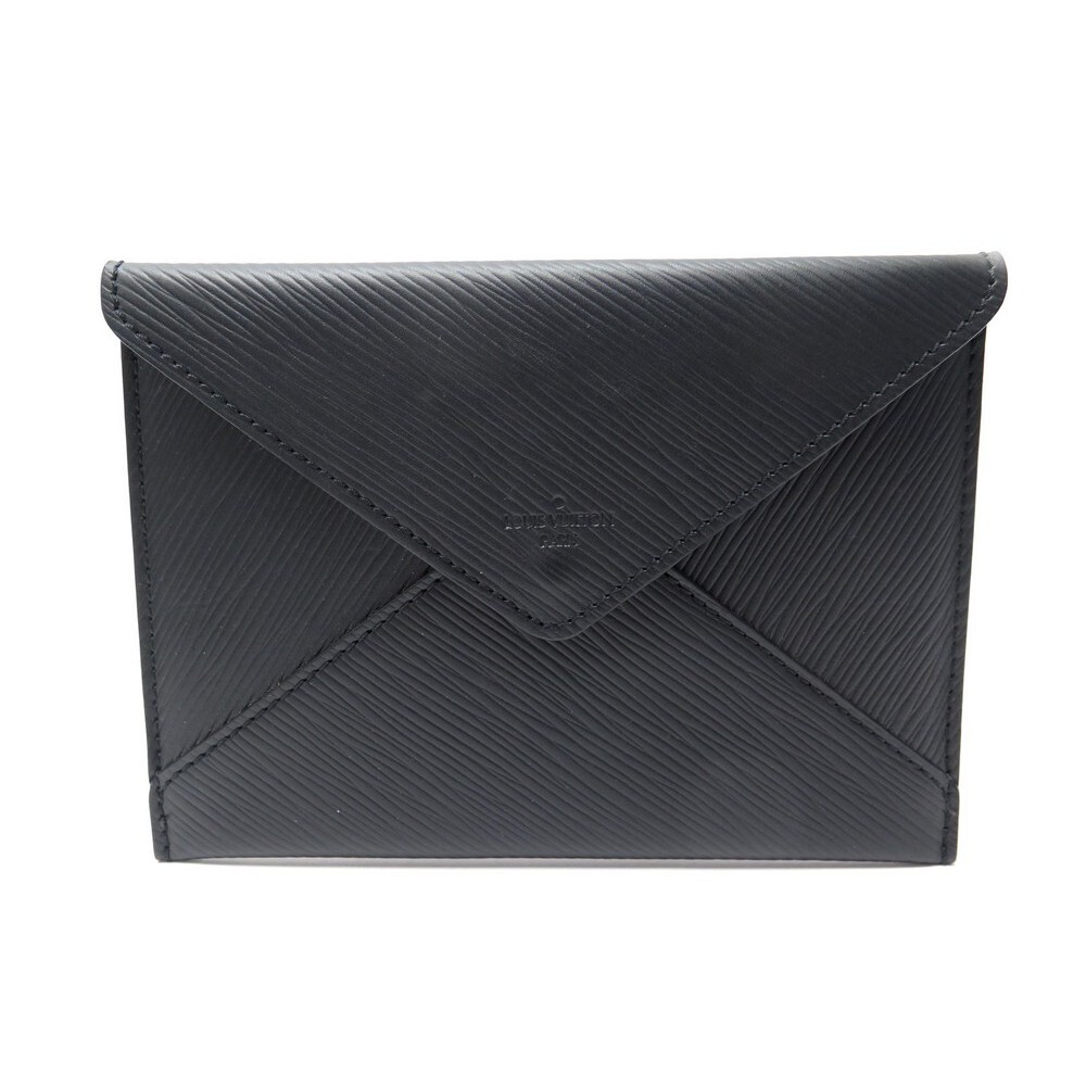 Lot - Louis Vuitton Pochette Clutch In Black Epi Leather