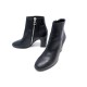 CHAUSSURES BALENCIAGA BOTTINES A TALON 400350 37 CUIR NOIR LOW BOOTS SHOES 900€