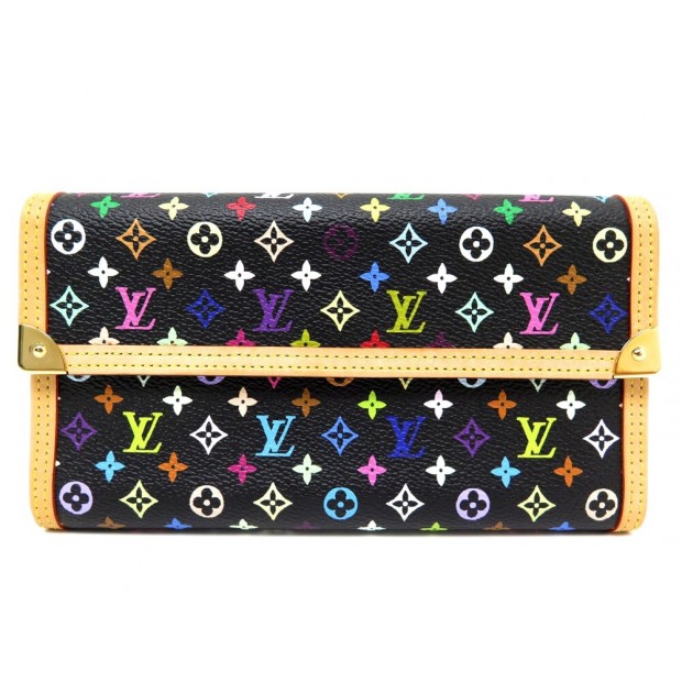 NEUF PORTEFEUILLE LOUIS VUITTON M92658 INTERNATIONAL TOILE MURAKAMI WALLET 625€