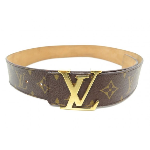 CEINTURE LOUIS VUITTON INITIALES EN TOILE MONOGRAM BOUCLE LV M9608 T85 BELT 400€