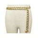 VINTAGE CEINTURE CHANEL CHAINE EN METAL DORE MEDAILLON CC T85 GOLDEN BELT 1810€