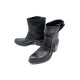 CHAUSSURES MIU MIU BOTTINES EN CUIR NOIR 37.5 LARGE + BOITE LEATHER BOOTS 950€