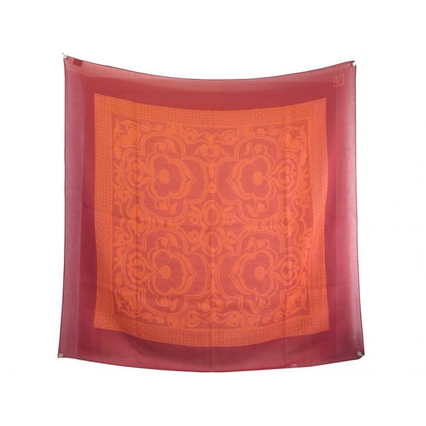 FOULARD SHANG XIA GROUPE HERMES ETOLE EN CACHEMIRE & SOIE ORANGE SILK SCARF 399€