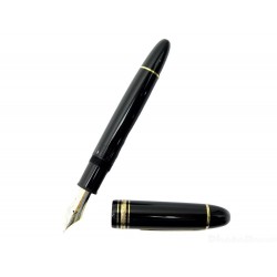 STYLO PLUME MONTBLANC MEISTERSTUCK 149 DORE NOIR 115384 PISTON + ECRIN PEN 850€