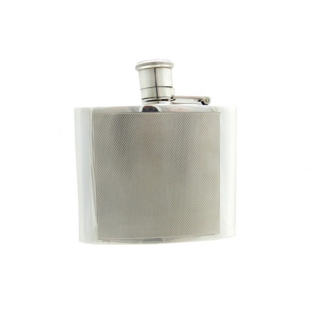 VINTAGE FLASQUE A WHISKY HERMES EN METAL ARGENTE BOUTEILLE SILVERED PLATE BOTTLE