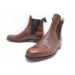 CHAUSSURES JM WESTON BOTTINE CAMBRE EN CUIR CAMEL 7.5C 41.5 + EMBAUCHOIRS 1110€