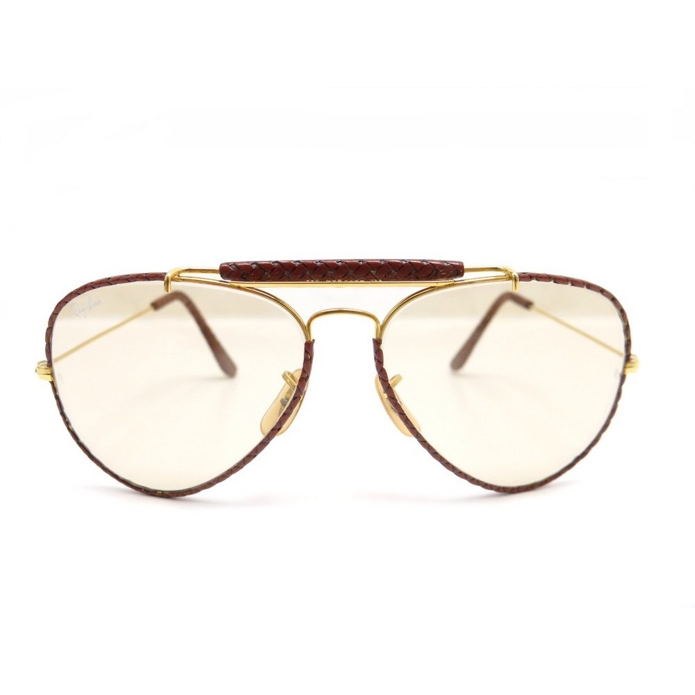 ray ban aviator leather vintage