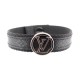 NEUF BRACELET LOUIS VUITTON LV CIRCLE M6549 EN TOILE MONOGRAM ECLIPSE NOIR 265€