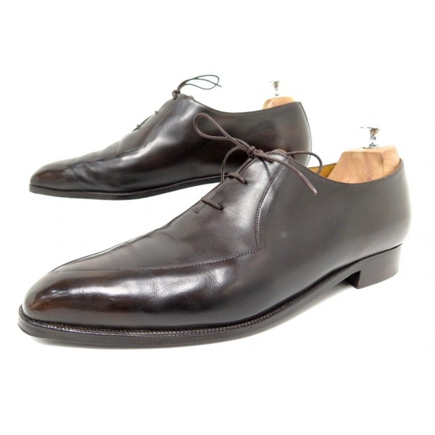 CHAUSSURES BERLUTI CLUB RICHELIEU 9.5 43.5 EN CUIR TALONS & PATINE NEUFS 1860€