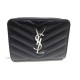 NEUF PORTEFEUILLE SAINT LAURENT YSL 403723 COMPACT ZIPPE MONNAIE CUIR NOIR 445€