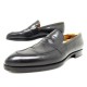 CHAUSSURES JM WESTON ETON 489 MOCASSINS 8C 42 CUIR NOIR EMBAUCHOIRS LOAFERS 890€