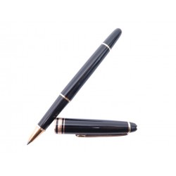 STYLO BILLE MONTBLANC MEISTERSTUCK CLASSIQUE DORE 12890 RESINE NOIRE PEN 460€