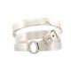 NEUF BRACELET HERMES MANCHETTE DEBRIDEE ARGENT MASSIF 18 CM SILVER BANGLE 3100€