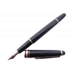 STYLO PLUME MONTBLANC MEISTERSTUCK CLASSIQUE 106514 DORE EN RESINE NOIR PEN 585€