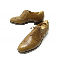 CHAUSSURES JOHN LOBB DERBY DARBY BOUT FLEURI 7.5E 41.5 EN CUIR GOLD SHOES 1255€