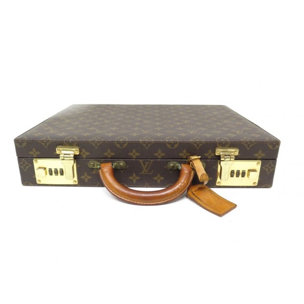 VINTAGE MALLETTE LOUIS VUITTON ATTACHE CASE PRESIDENT GM TOILE MONOGRAM TRUNK