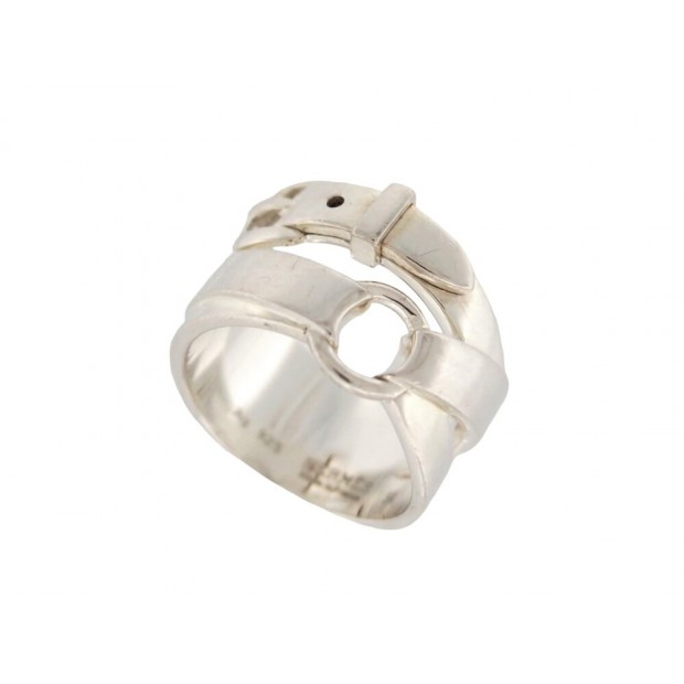 BAGUE HERMES DEBRIDEE GM T 54 EN ARGENT MASSIF 925 10 GR SILVER RING JEWEL 635€