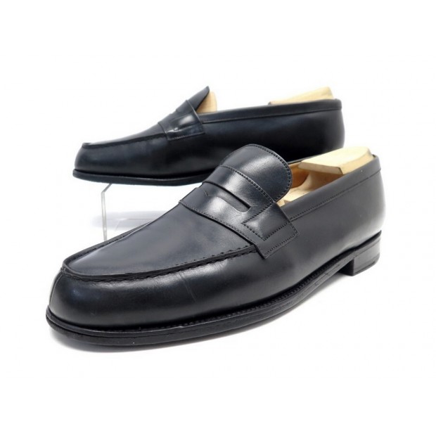 CHAUSSURES JM WESTON 180 7.5C 41.5 MOCASSINS CUIR NOIR BLACK LOAFERS SHOES 720€