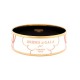 BRACELET HERMES BRIDES DE GALA LARGE EN EMAIL BLANC 21 CM ENAMEL BANGLE 505€