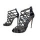 CHAUSSURES DOLCE & GABBANA C17163 SANDALES A TALONS 41 EN DAIM NOIR SHOES 845€