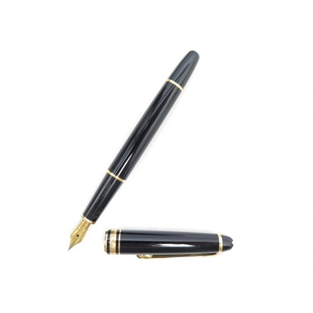 STYLO PLUME MONTBLANC MEISTERSTUCK CLASSIQUE DORE EN RESINE NOIR BLACK PEN 585€