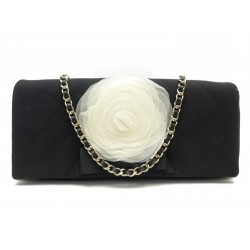 NEUF SAC A MAIN CHANEL TIMELESS POCHETTE CAMELIA EN TOILE LOGO CC CLUTCH 3800€