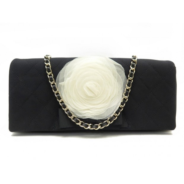 NEUF SAC A MAIN CHANEL TIMELESS POCHETTE CAMELIA EN TOILE LOGO CC CLUTCH 3800€